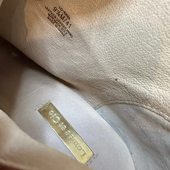 Louise et Cie Brown Ankle Booties Stiletto Heels Pointed‎ Toe Size 9.5 - Picture 6 of 7